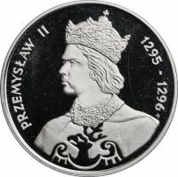 (1985) Монета Польша 1985 год 500 злотых "Пшемыслав II"  Серебро Ag 750  PROOF